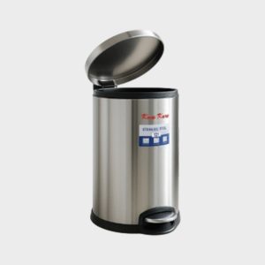 12 Litre Stainless Steel Garbage Bin with Pedal